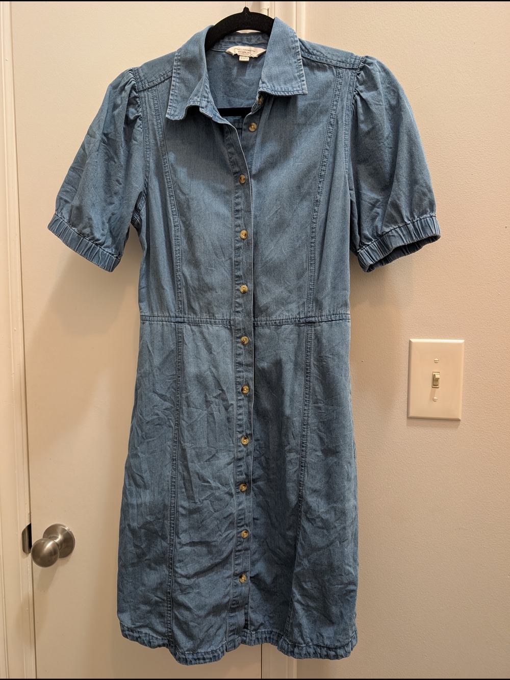 French Connection Denim Button-Front Dress